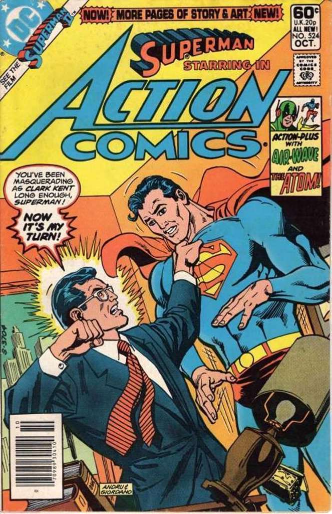 Action Comics #524 Newsstand Edition