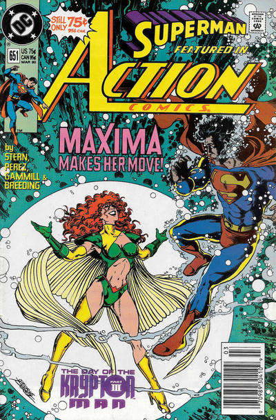 Action Comics #651 Newsstand Edition