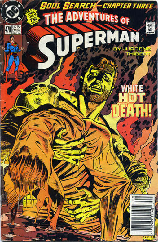 Adventures of Superman #470 Newsstand Edition