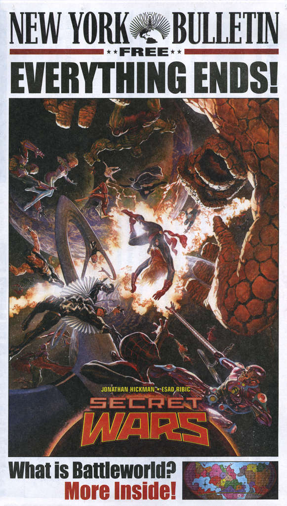Marvel’s New York Bulletin Secret Wars Newspaper