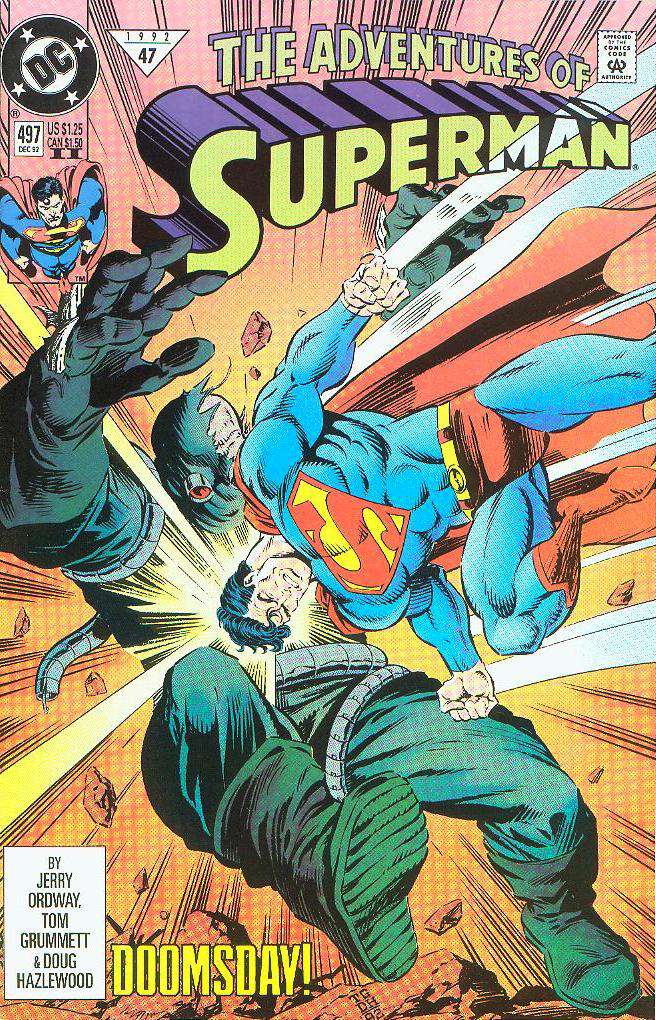 Adventures of Superman #497  - 2nd printing