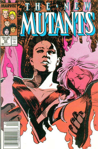 The New Mutants #62 Newsstand Edition