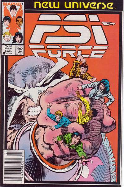 Psi-Force #3 Newsstand Edition
