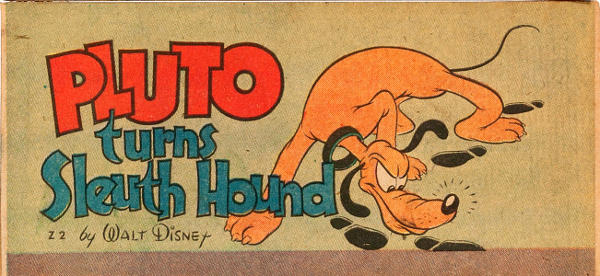Pluto Turns Sleuth Hound