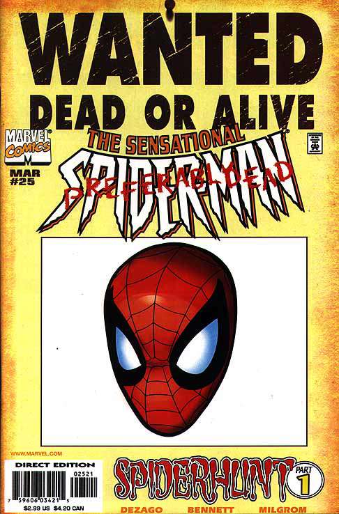 The Sensational Spider-Man (2nd Series) #25 Variation A