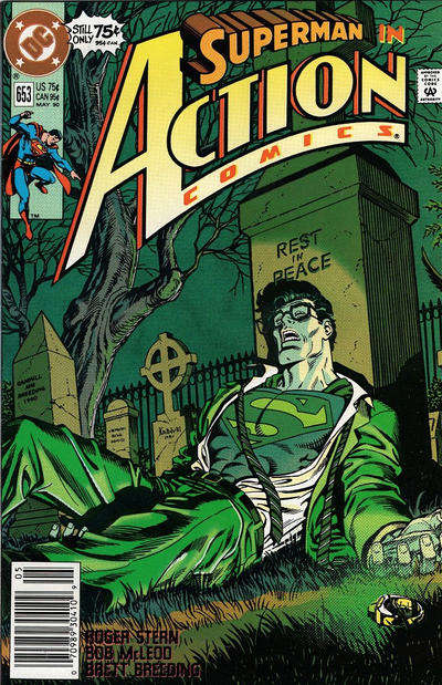 Action Comics #653 Newsstand Edition