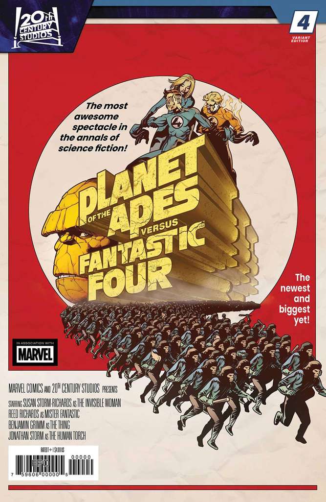 Planet of the Apes Vs. Fantastic Four #4 Variation B
