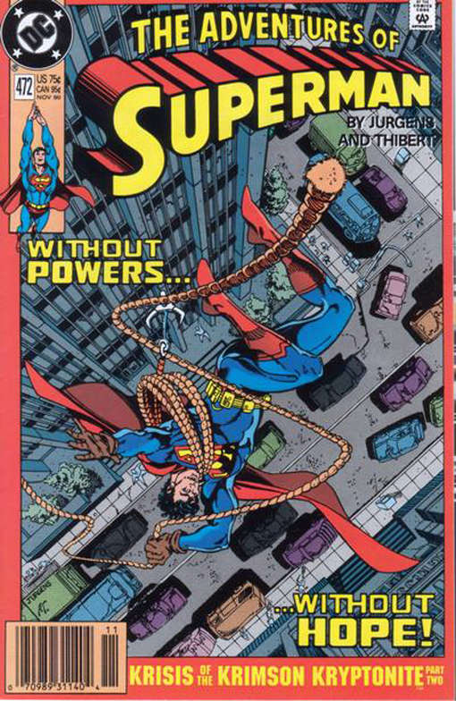 Adventures of Superman #472 Newsstand Edition