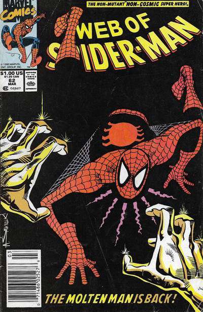 The Web of Spider-Man #62 Newsstand Edition