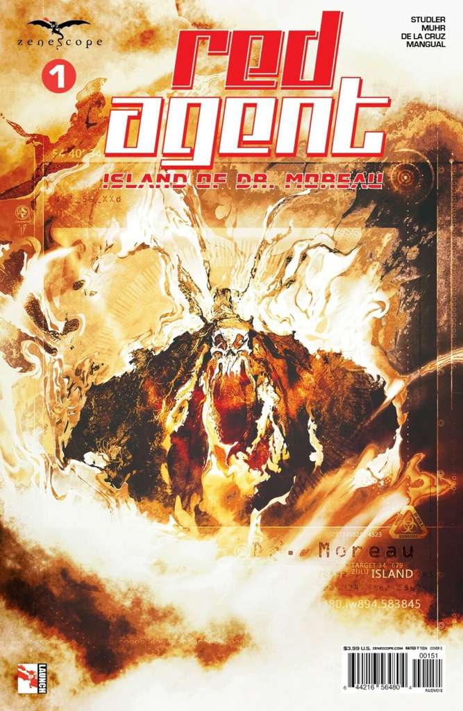 Red Agent: Island of Dr. Moreau #1 Variation E