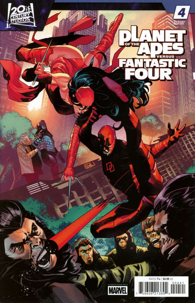 Planet of the Apes Vs. Fantastic Four #4 Variation C