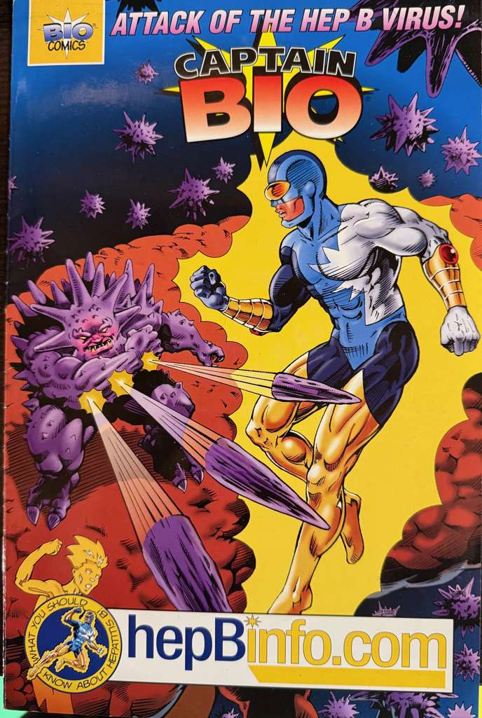 Captain Bio, Attack of the Hep B Virus #1  - 3rd printing