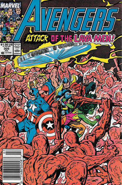 The Avengers #305 Newsstand Edition