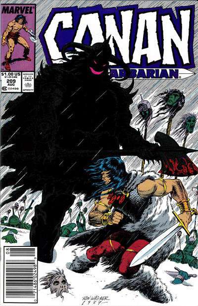 Conan the Barbarian #209 Newsstand Edition
