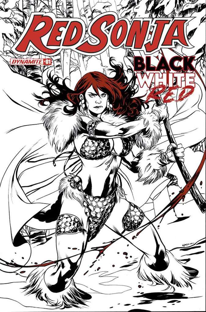 Red Sonja: Black, White, Red #1 Variation B