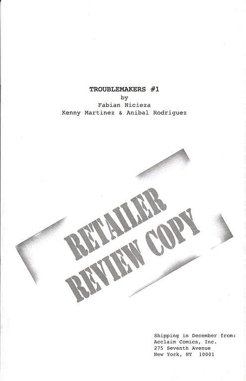 Troublemakers Ashcan #1