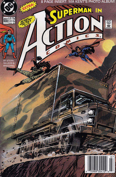 Action Comics #655 Newsstand Edition
