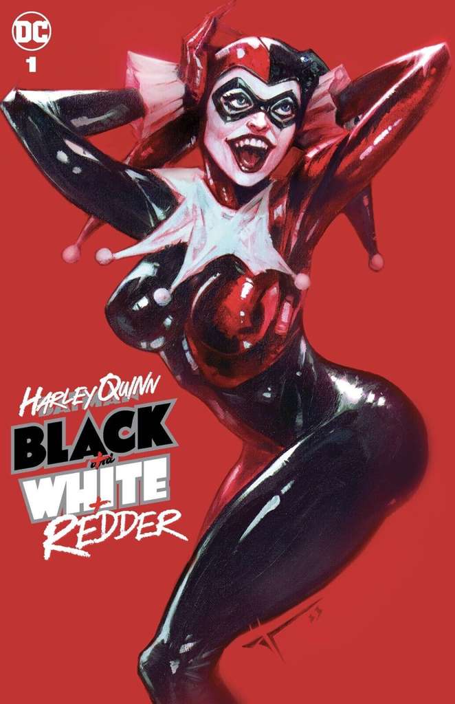 Harley Quinn Black + White + Redder #1 Variation F