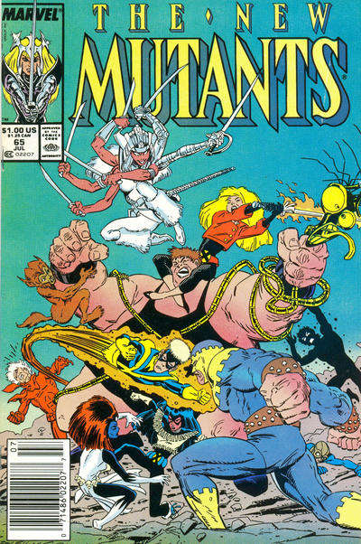 The New Mutants #65 Newsstand Edition