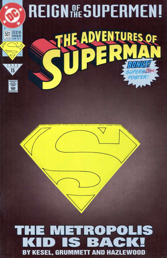 Adventures of Superman #501 Special Cover