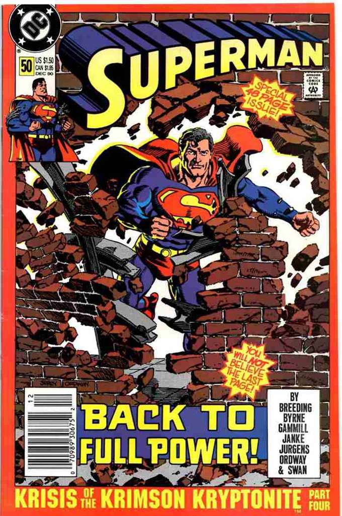 Superman (2nd Series) #50 Newsstand Edition