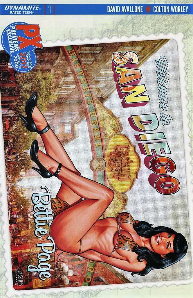 Bettie Page (Dynamite) #1 Variation N