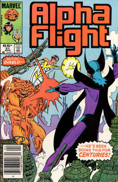 Alpha Flight (1st Series) #21 Newsstand Edition