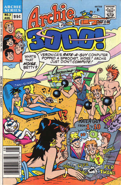 Archie 3000 #3 Newsstand Edition