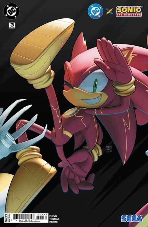 DC X Sonic the Hedgehog #3 Variation A - 2nd printing