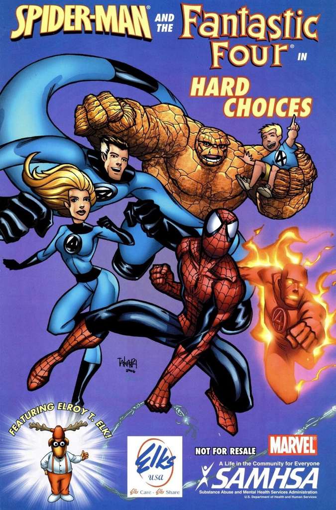 Spider-Man and the Fantastic Four in Hard Choices