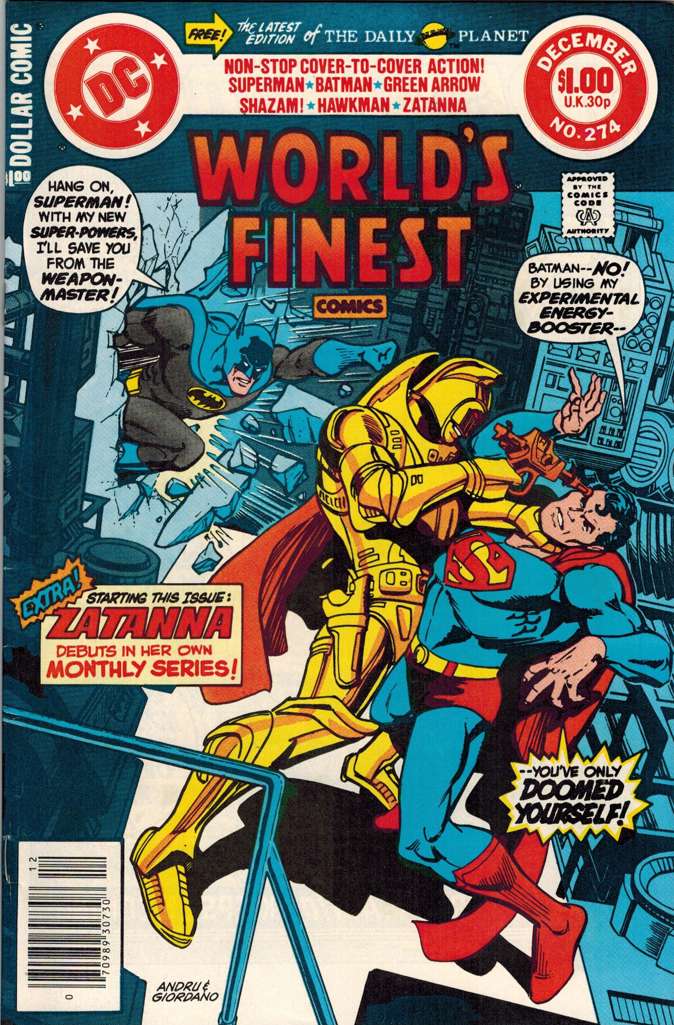 World’s Finest Comics #274 Newsstand Edition
