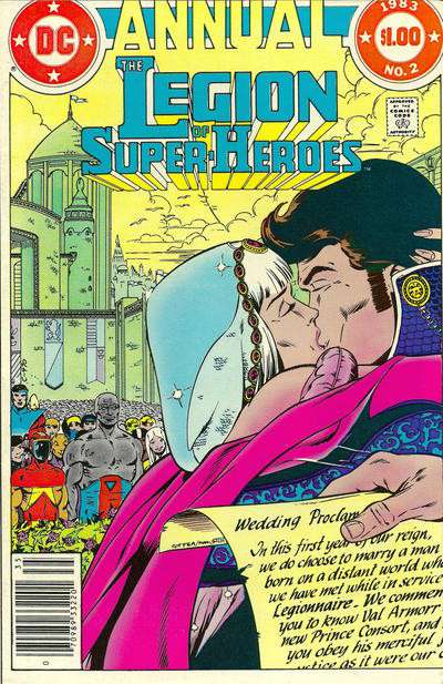 The Legion of Super-Heroes (2nd Series) Annual #2 Newsstand Edition