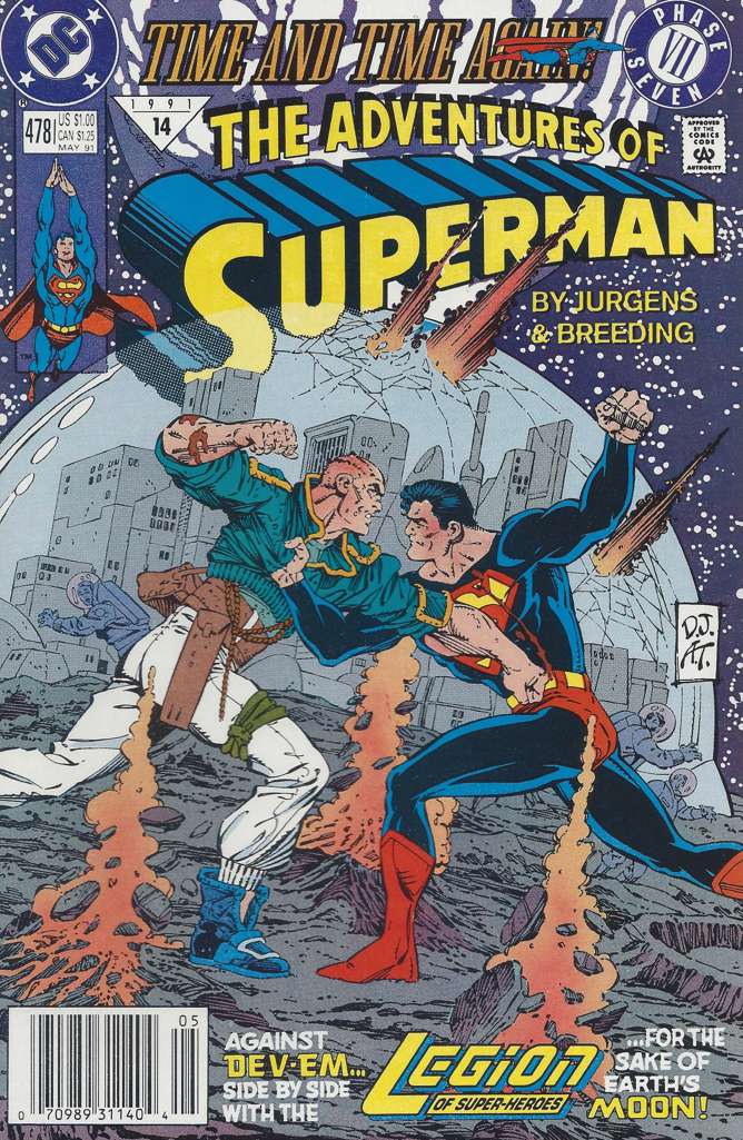 Adventures of Superman #478 Newsstand Edition