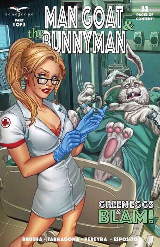 Man Goat & The Bunny Man: Green Eggs & Blam #1 Variation C