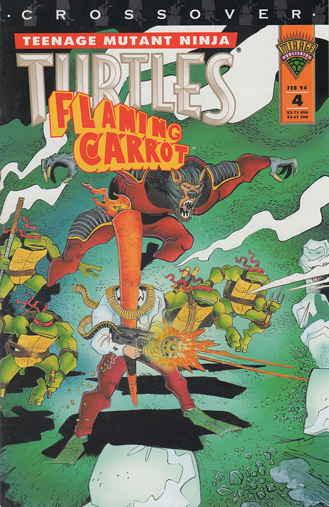 Teenage Mutant Ninja Turtles/Flaming Carrot Crossover #4