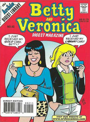 Betty and Veronica Digest Magazine #92