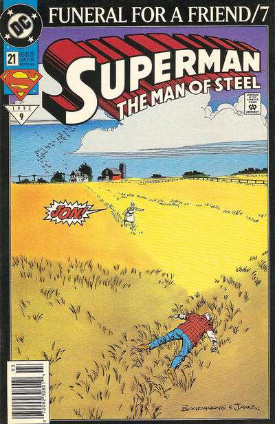 Superman: The Man of Steel #21 Newsstand Edition