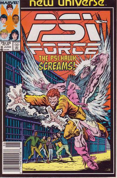 Psi-Force #8 Newsstand Edition