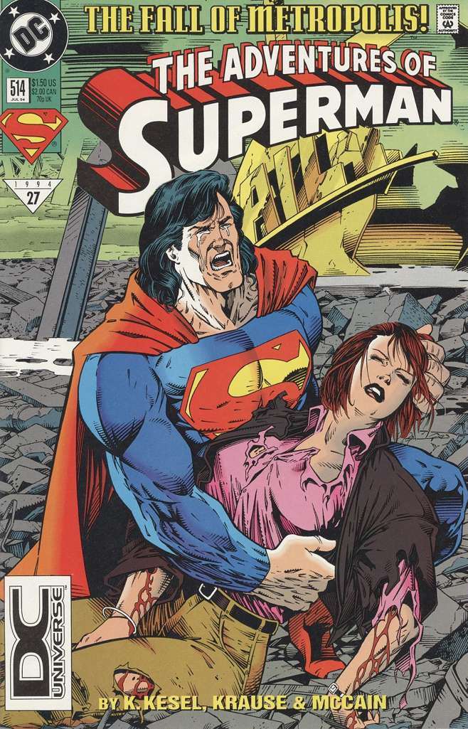 Adventures of Superman #514  - 2nd printing
