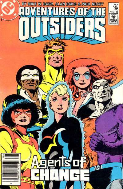 The Adventures of the Outsiders #36 Newsstand Edition