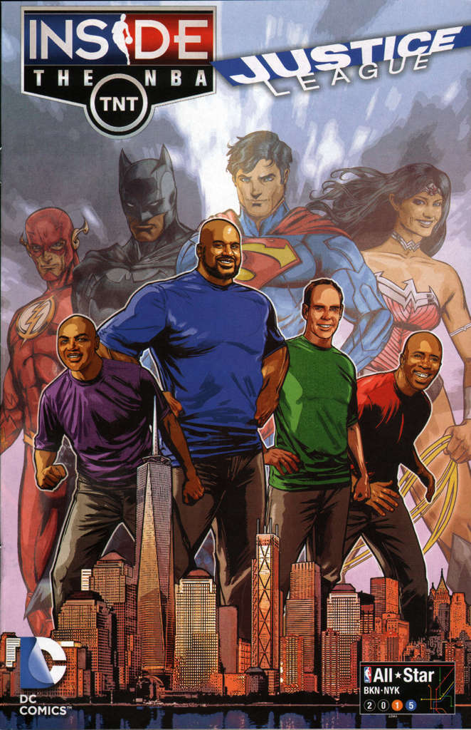 The Justice League Goes Inside the NBA—All-Star Edition 2015