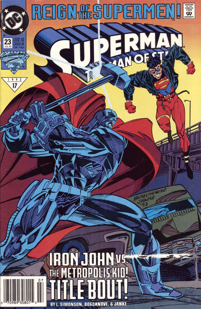 Superman: The Man of Steel #23 Newsstand Edition