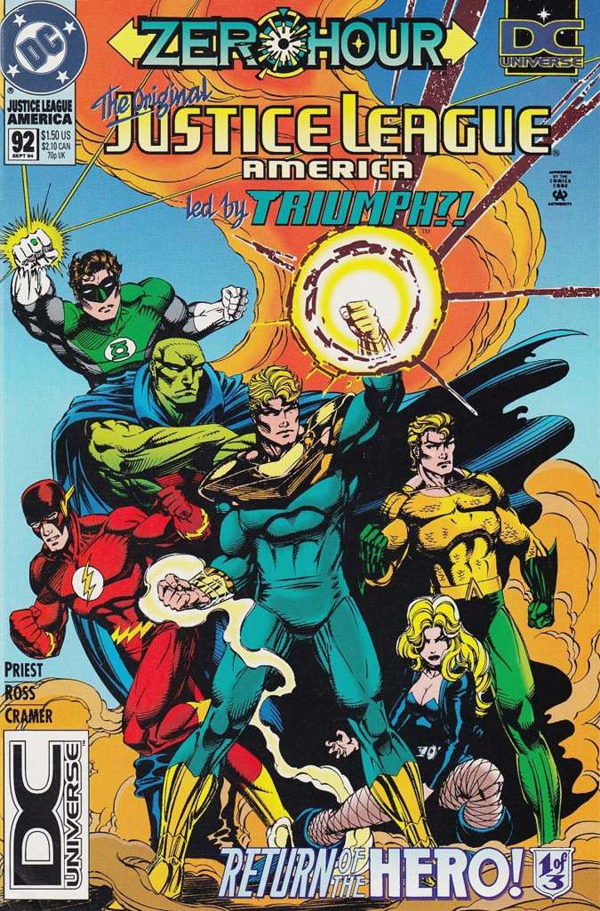 Justice League America #92  - 2nd printing