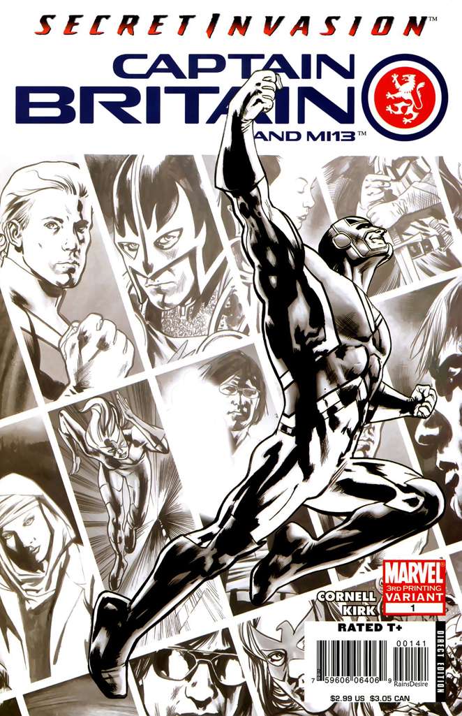 Captain Britain and MI: 13 #1  - 3rd printing