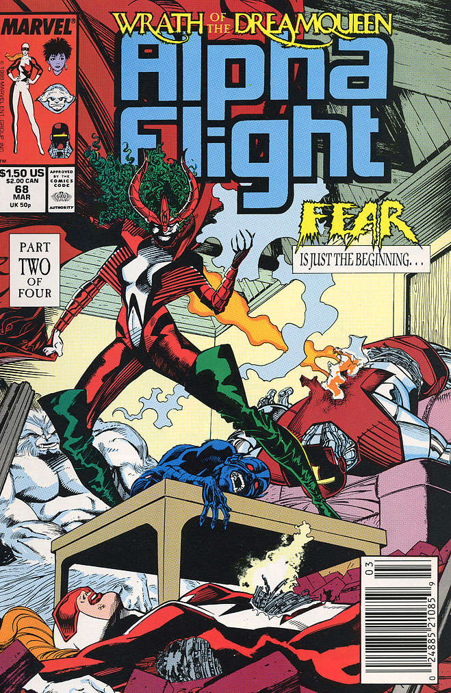 Alpha Flight (1st Series) #68 Newsstand Edition