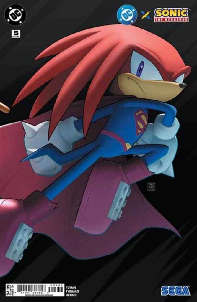 DC X Sonic the Hedgehog #5 Variation A - 2nd printing