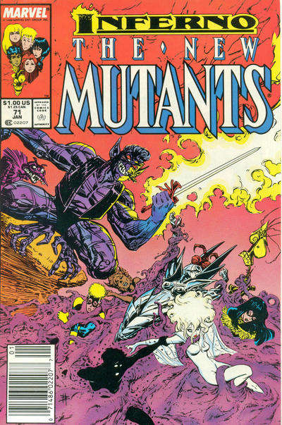 The New Mutants #71 Newsstand Edition