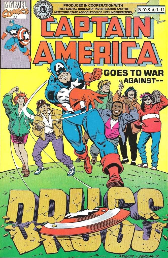 Captain America Goes to War Against Drugs #1 Variation A