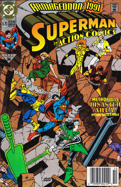Action Comics #670 Newsstand Edition