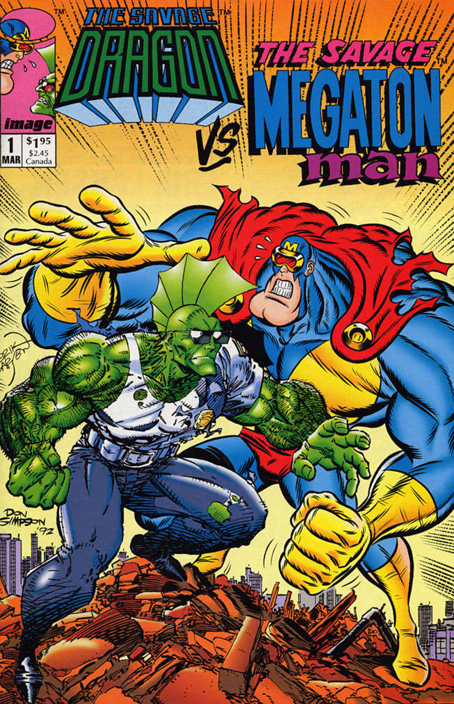 The Savage Dragon Vs. The Savage Megaton Man